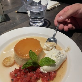 Cha Cha's Latin Kitchen - Flan was gifted to us as first time visitors which was an incredibly kind gesture. - Bars Near Me - Brea, California Cha Cha's Latin Kitchen - Flan was gifted to us as first time visitors which was an incredibly kind gesture. - Bars Near Me - Brea, California