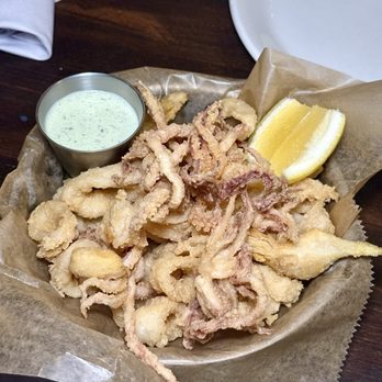 Alberta's Pizza - Fritto Misto - fried calamari & artichokes w/lemon basil dip - Pizza Near Me - Pittsburgh, Pennsylvania Alberta's Pizza - Fritto Misto - fried calamari & artichokes w/lemon basil dip - Pizza Near Me - Pittsburgh, Pennsylvania