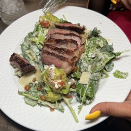 Caesar salad add steak