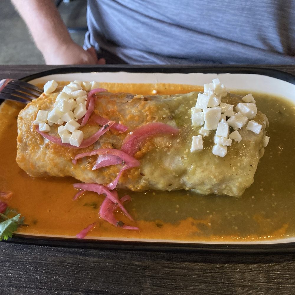 La Chingona - Chorizo Wet Burrito (Spiced Pork) - Mexican Near Me - Seattle, Washington La Chingona - Chorizo Wet Burrito (Spiced Pork) - Mexican Near Me - Seattle, Washington
