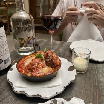 Palma - The Barbera d'Alba - Figli Luigi Oddero - Piemonte 2016 was medium bodied but equally as yummy as a cab. The veal meatballs stole my heart - Italian Near Me - New York, New York Palma - The Barbera d'Alba - Figli Luigi Oddero - Piemonte 2016 was medium bodied but equally as yummy as a cab. The veal meatballs stole my heart - Italian Near Me - New York, New York