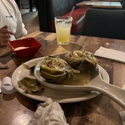 The stuffed artichoke appetizer. The stuffed artichoke appetizer.