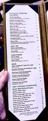 Menu photo 4 Aqua Las Vegas, NV