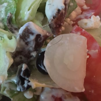 Goody's Cafe - Hair in the Greek salad. - American Near Me - Palm Desert, California Goody's Cafe - Hair in the Greek salad. - American Near Me - Palm Desert, California