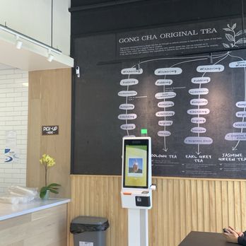 Gong Cha Pleasant Hill - Ordering kiosk - Bubble Tea Near Me - Pleasant Hill, California