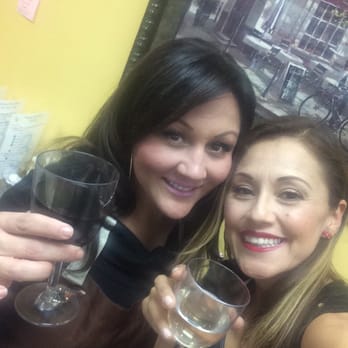 Dream Dinners - Nice glasses of wine while we prepare our meals - Specialty Food Near Me - Granada Hills, California