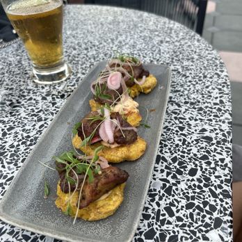 M.Bird Rooftop Restaurant & Lounge - Pork tostones - Cocktail Bars Near Me - Tampa, Florida M.Bird Rooftop Restaurant & Lounge - Pork tostones - Cocktail Bars Near Me - Tampa, Florida
