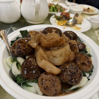 Ming Yuan Restaurant - Sea cucumber with mushroom and greens (part of banquet menu) - Dim Sum Near Me - Daly City, California Ming Yuan Restaurant - Sea cucumber with mushroom and greens (part of banquet menu) - Dim Sum Near Me - Daly City, California