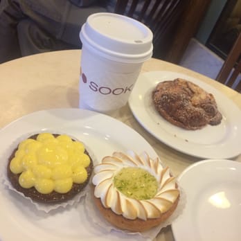 Sook Pastry - Banana tart, key lime tart and chamomile tea - Bakeries Near Me - Ridgewood, New Jersey
