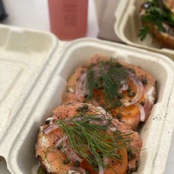 Courage Bagels - Smoked Alaskan Salmon Bagel - Bagels Near Me - Los Angeles, California