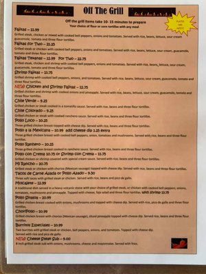 Menu photo 3 Mi Rancho Mexican Restaurant & Grill Rupert, WV