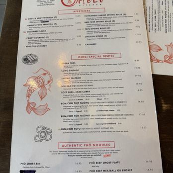 OMELI Kitchen - menu - Vietnamese Near Me - Fullerton, California
