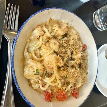 Row 34 - Seaport - Wild Caught Gulf Shrimp Spaghetti - New American Near Me - Boston, Massachusetts
