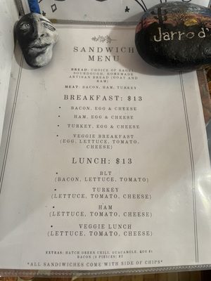 Menu photo 2 Jarrods Coffee, Tea, and Gallery Mesa, AZ