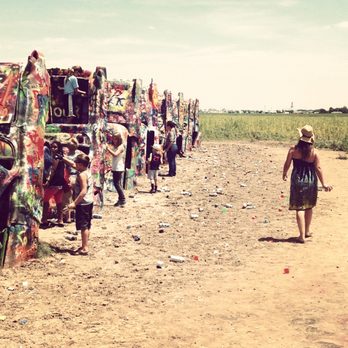 Cadillac Ranch - Looking for the perfect spot to leave my mark... - Landmarks & Historical Buildings Near Me - Amarillo, Texas