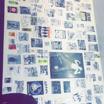 Rad Coffee - Upland - The inside of the shop with flyers of past and future rock events - Coffee & Tea Near Me - Upland, California