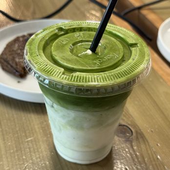 7th Day Coffee - Iced Jasmine matcha latte - Coffee & Tea Near Me - Richardson, Texas