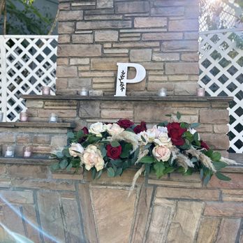 Fletcher Courtyards Venue - Fireplace in ceremony area - Venues & Event Spaces Near Me - Orange, California