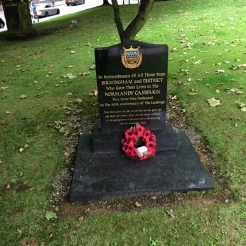 St Pauls Church - A gravestone for men who have their lives in the Normandy campaign - Churches Near Me - Birmingham, XWM