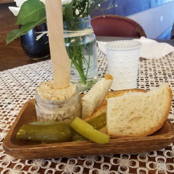 Arcadia Polish Restaurant - Liver Pate with Bread and Pickles - Salad Near Me - Niles, Illinois
