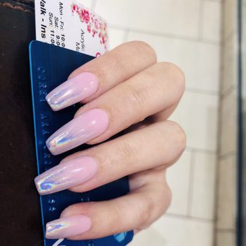 Solar Nails - ombre metallic - Nail Salons Near Me - Brownsville, Texas
