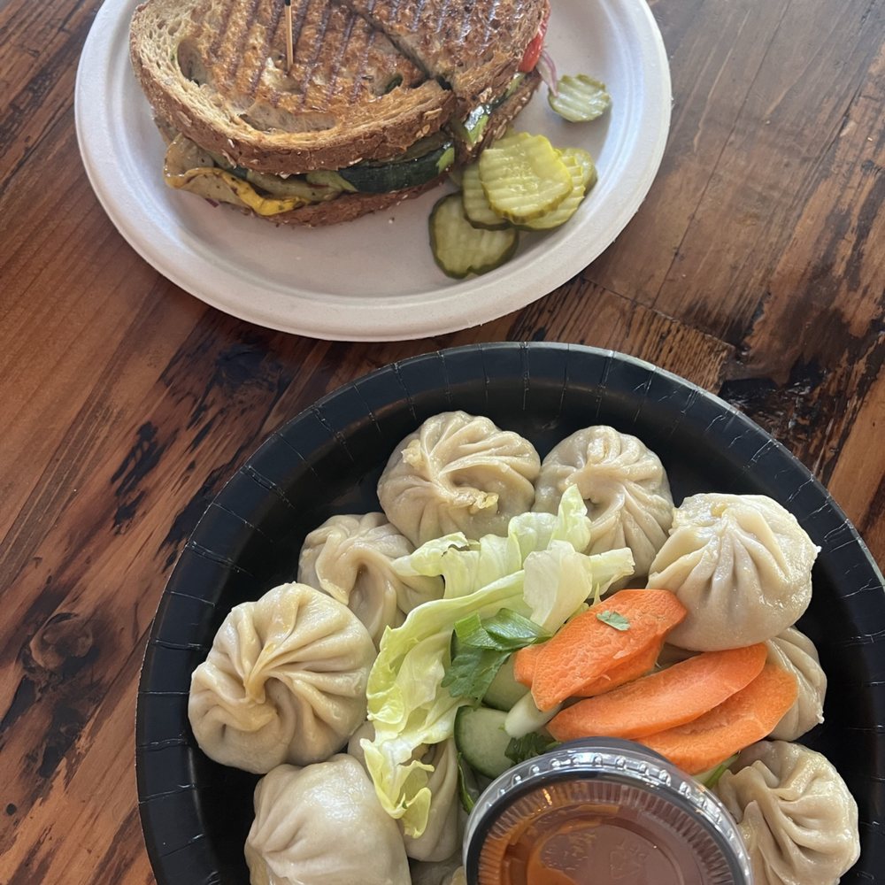 Momo and Mediterranean panini Momo and Mediterranean panini