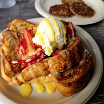 Butter Cafe & Bakery - lilikoi French toast says banana slices - Breakfast & Brunch Near Me - Upland, California Butter Cafe & Bakery - lilikoi French toast says banana slices - Breakfast & Brunch Near Me - Upland, California