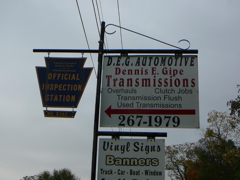 DENNIS E GIPE TRANSMISSIONS Updated September 2024 1585 Sollenberger Rd, Chambersburg