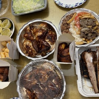 La Casa Del Pollo Peruano - 2 chicken, lomo saltado, ribs, maduros, and yuca - Latin American Near Me - Jackson Heights, New York La Casa Del Pollo Peruano - 2 chicken, lomo saltado, ribs, maduros, and yuca - Latin American Near Me - Jackson Heights, New York