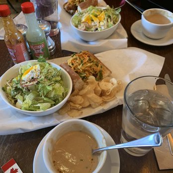 Southie - Cauliflower soup, poached egg bacon salad, pork belly sando - Sandwiches Near Me - Oakland, California Southie - Cauliflower soup, poached egg bacon salad, pork belly sando - Sandwiches Near Me - Oakland, California