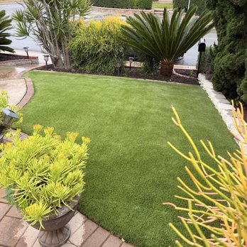 JH Landscaping & Construction - Front Yard natural 100 artificial turf - Landscaping Near Me