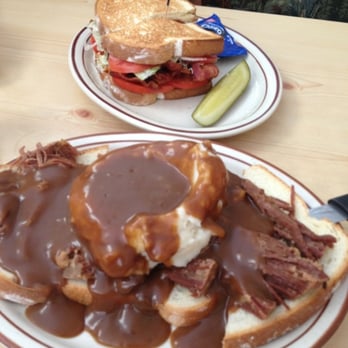 Mountain Munchies - Pot roast open faced sandwich and BLT - Sandwiches Near Me - Big Bear Lake, California Mountain Munchies - Pot roast open faced sandwich and BLT - Sandwiches Near Me - Big Bear Lake, California