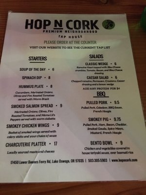 Menu photo 2 Hop N Cork Lake Oswego, OR
