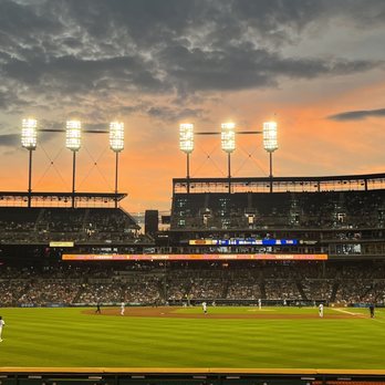 Comerica Park - Tigers baseball sunset - Stadiums & Arenas Near Me - Detroit, Michigan Comerica Park - Tigers baseball sunset - Stadiums & Arenas Near Me - Detroit, Michigan