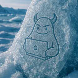 Mean It Consulting - logo in ice