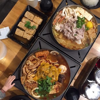 Boiling Point - Bottom to top: Taiwanese Spicy+cheese and Japanese Miso - Taiwanese Near Me - Pasadena, California Boiling Point - Bottom to top: Taiwanese Spicy+cheese and Japanese Miso - Taiwanese Near Me - Pasadena, California