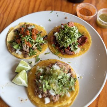 Pueblo Bonito - 3 Mexican tacos: barbacoa, asada, al pastor - Mexican Near Me - Omaha, Nebraska Pueblo Bonito - 3 Mexican tacos: barbacoa, asada, al pastor - Mexican Near Me - Omaha, Nebraska