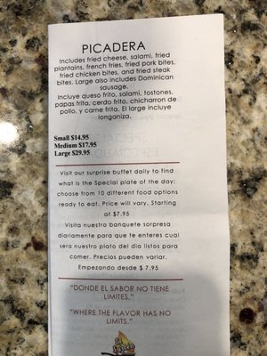 Menu photo 2 El Sartén Latino McDonough, GA Menu photo 2 El Sartén Latino McDonough, GA