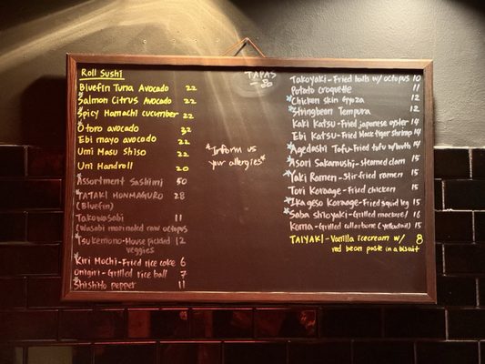 Menu photo 3 Sake Bar Moku San Francisco, CA Menu photo 3 Sake Bar Moku San Francisco, CA