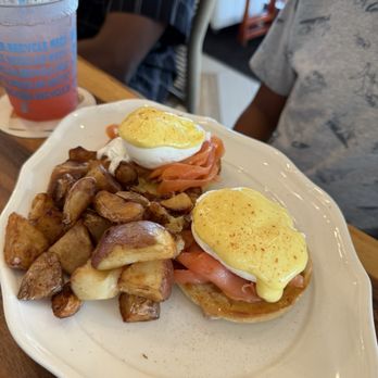 Hudson On The River - Salmon Benedict - New American Near Me - Stuart, Florida