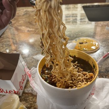 Fuego Cravings - Action shot of the Birria ramen - Mexican Near Me - Covina, California Fuego Cravings - Action shot of the Birria ramen - Mexican Near Me - Covina, California