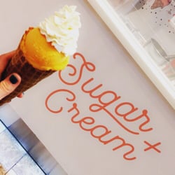 Sugar + Cream - Mango + whip cream=