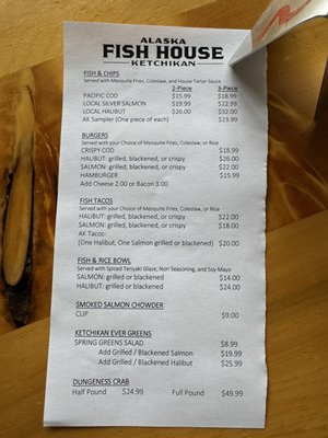 Menu photo 7 Alaska Fish House Ketchikan, AK Menu photo 7 Alaska Fish House Ketchikan, AK