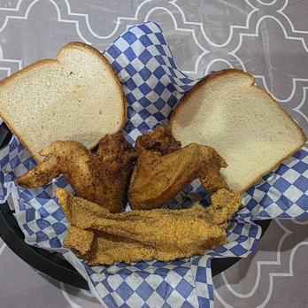 DND Soul Cuisine - Catfish and Two whole wings - Soul Food Near Me - Tacoma, Washington DND Soul Cuisine - Catfish and Two whole wings - Soul Food Near Me - Tacoma, Washington