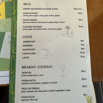 Flora's Field Kitchen - Feb 2025 - Breakfast Drink Menu - Pizza Near Me - Ánimas Bajas, BCS Flora's Field Kitchen - Feb 2025 - Breakfast Drink Menu - Pizza Near Me - Ánimas Bajas, BCS