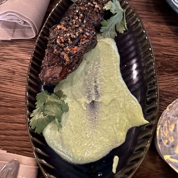 Dravida - Ughyr ribeye with chutney - Indian Near Me - New York, New York Dravida - Ughyr ribeye with chutney - Indian Near Me - New York, New York