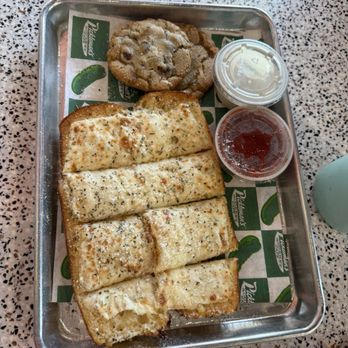 Pickleman's Gourmet Cafe - Cheesy bread w/very tasty dipping sauces. - Pizza Near Me - McKinney, Texas Pickleman's Gourmet Cafe - Cheesy bread w/very tasty dipping sauces. - Pizza Near Me - McKinney, Texas