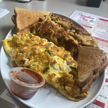 Pancakes Plus - Chicken Fajita Omelette - Pancakes Near Me - Nanuet, New York