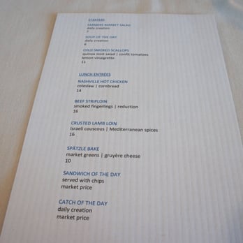 Ernest's - Lunch menu - Canadian (New) Near Me - Edmonton, Alberta