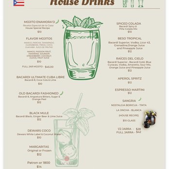 Raices Times - Menu - Puerto Rican Near Me - San Juan, Puerto Rico